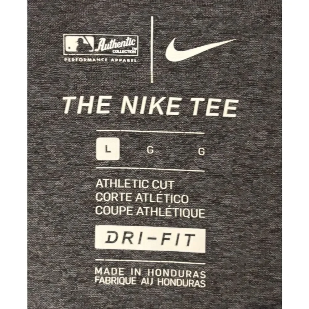 Nike St Louis Cardinals Shirt Adult Large Athletic Fit Gray 3/4 Sleeve Dri-Fit